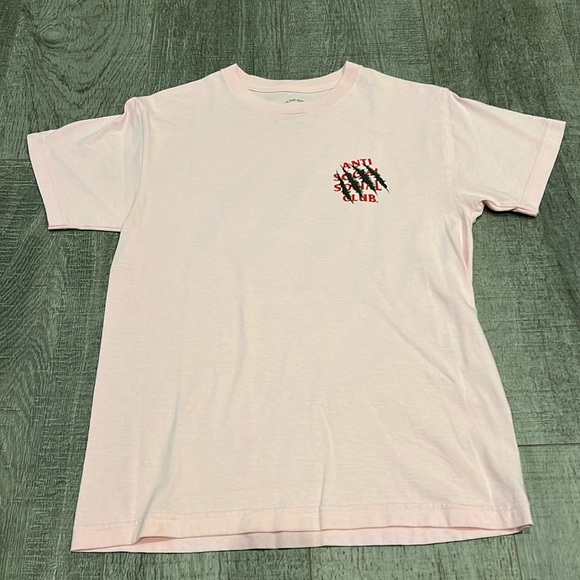 Anti Social Social Club pink tshirt - Picture 1 of 3